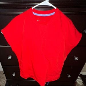 COPY - Fabletics red large scrub set